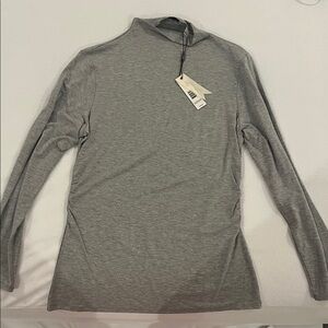Tahari Heather Gray Long Sleeve Top